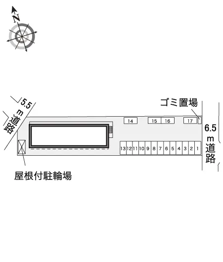 ★手数料０円★仙台市太白区四郎丸　月極駐車場（LP）